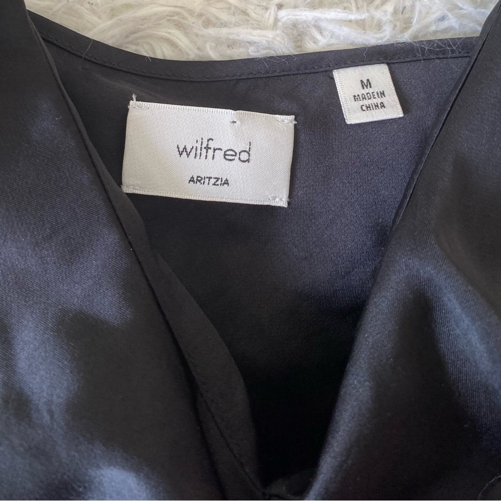 Aritzia Wilfred Botanical Satin Dress - Picture 6 of 10